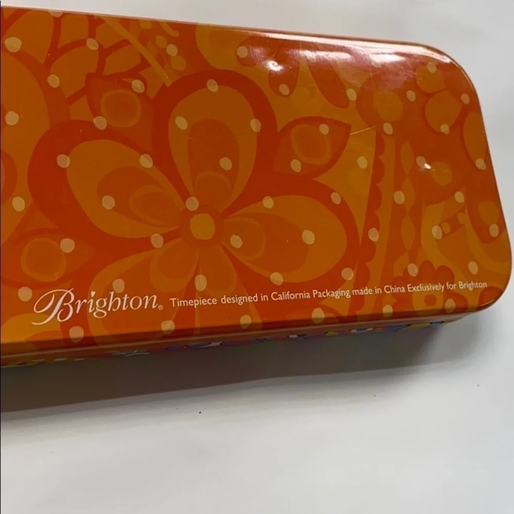 Brighton Aluminum Watch Pencil Jewelry Box Tin